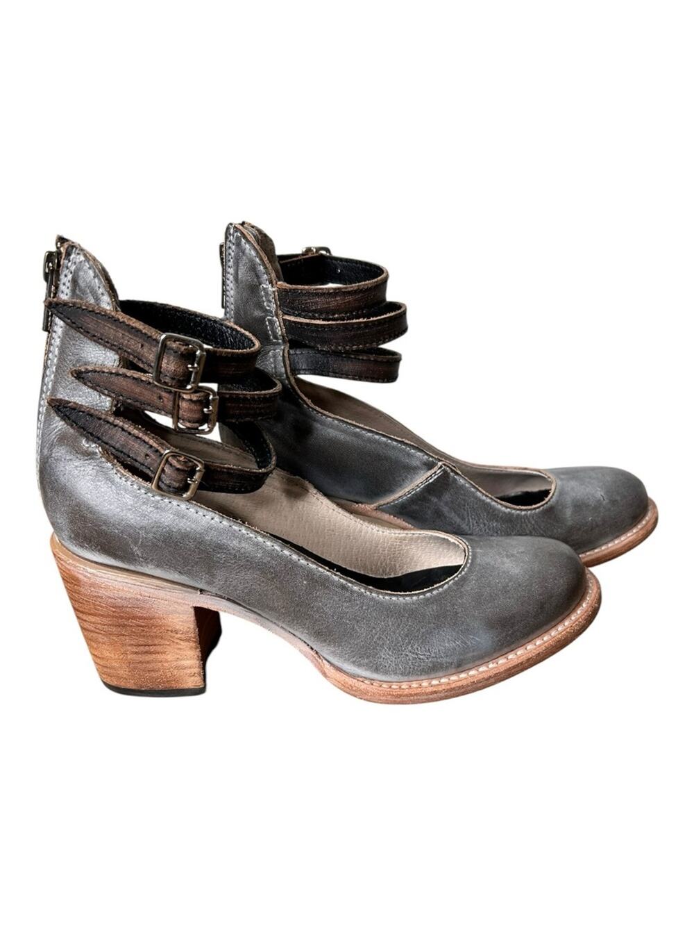 Freebird Randi Smoke Multi Two Tone Grey Brown Size 9
